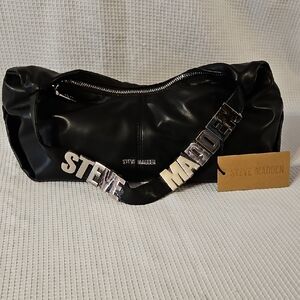 Steve Madden Black Bag with Silver Details